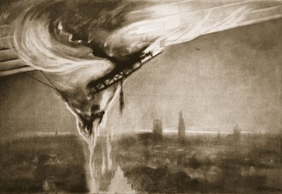 La caduta degli Zeppelin, 1915 da Albert Matignon
